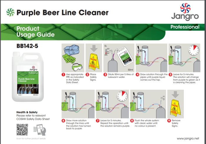 JANGRO PURPLE BEERLINE CLEANER 5LT - Image 2