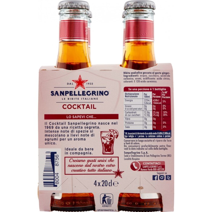 BOTTIGLIA COCKTAIL S.PELLEGRINO 24X20CL - Image 2
