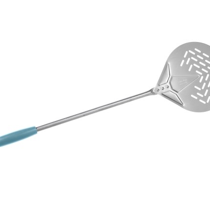 PALETTINO INOX Ø17CM FORATO MANICO SMONTABILE