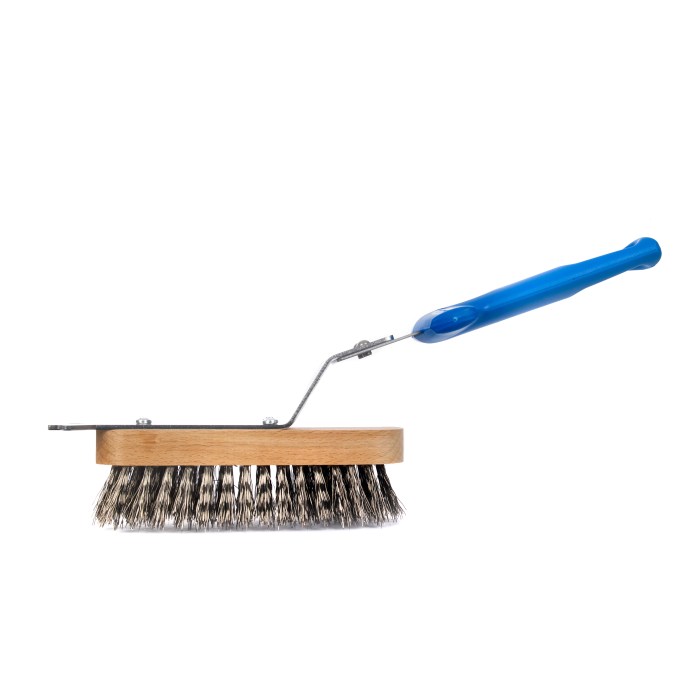 SPAZZOLA SETOLE ACCIAIO PER GRIGLIA, MANICO PLASTICA LEGGERA - Image 1