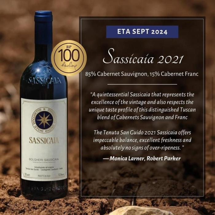 SASSICAIA 2021 75cl 14% - Image 2