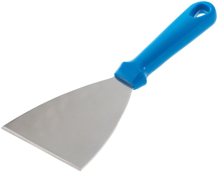 SPATOLA TRIANGOLARE LAMA INOX 11X10CM, MANICO PLASTICA - Image 1