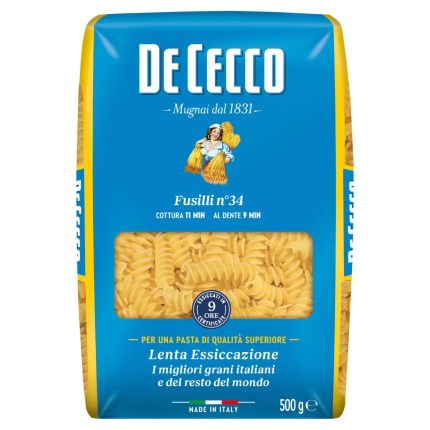 DE CECCO FUSILLI N°34 24X500GR