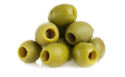 GREEN OLIVES PITTED IN BRINE FRUTTO DEL SOL TIN 4.1KG