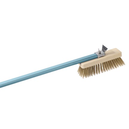 SPAZZOLA ORIENTABILE SETOLE OTTONE  20X6,6CM,