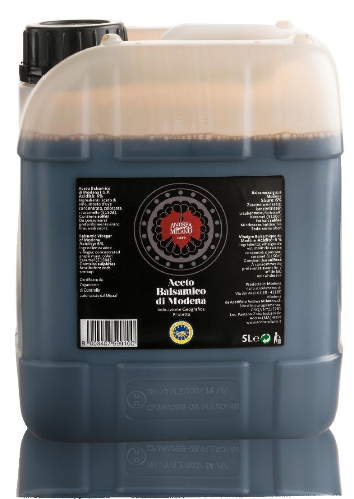 BALSAMIC MODENA VINEGAR I.G.P. ANDREA MILANO 5LT - Image 1