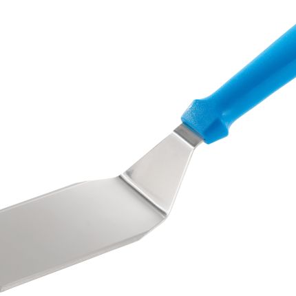PALETTA RETTANGOLARE INOX 7,5 X 12CM, MANICO PLASTICA