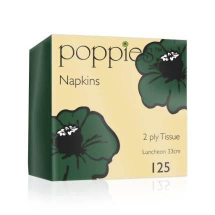 NAPKINS FORREST GREEN 8 FOLD